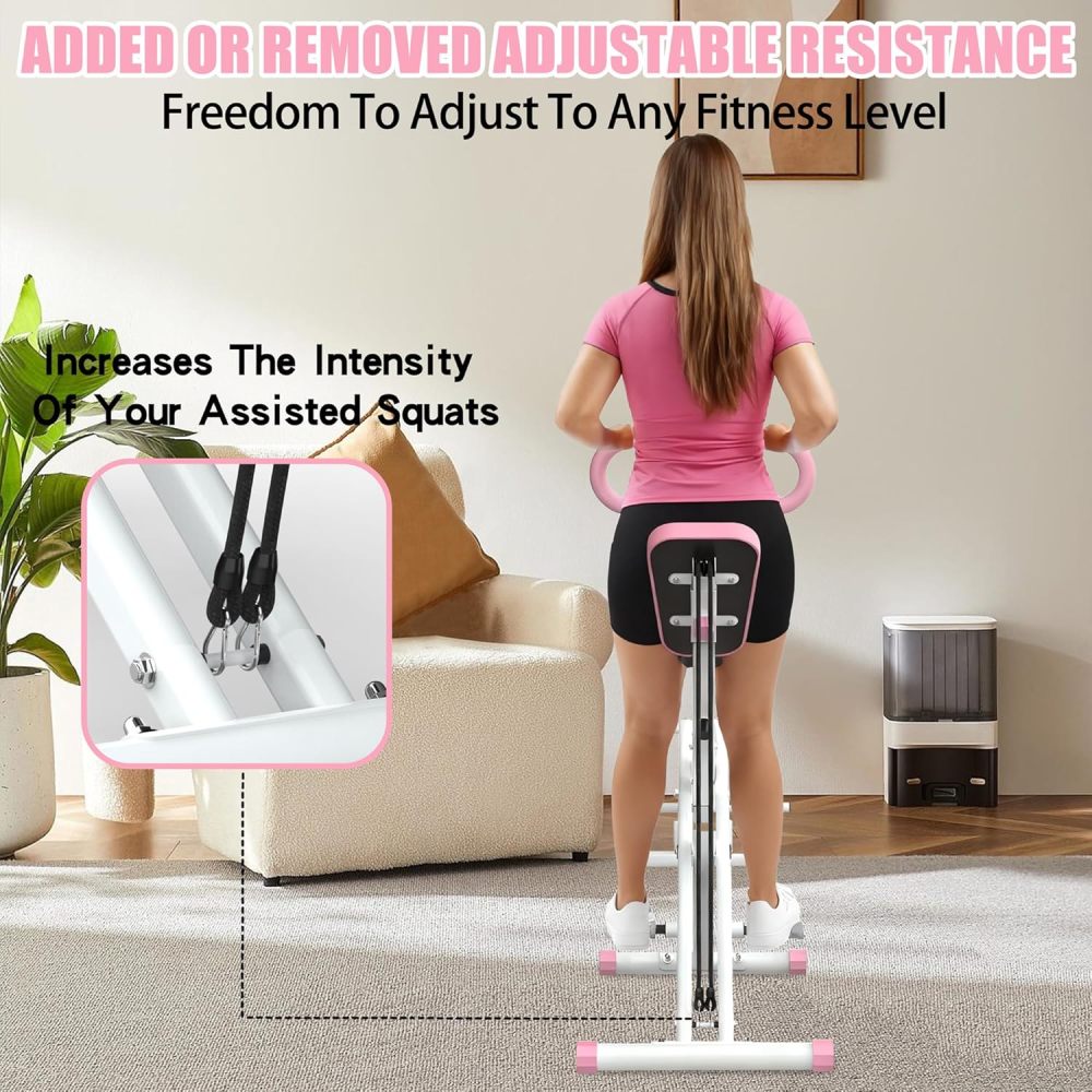 Home Gym Hip Thrust Machine - Máquina de Agachamento Dobrável para Casa
