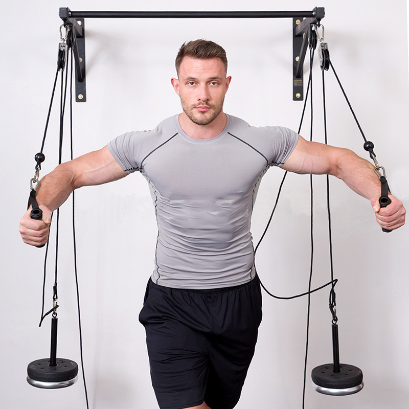 Home Gym Diy Pulley System - Fixado na parede diy fitness polia