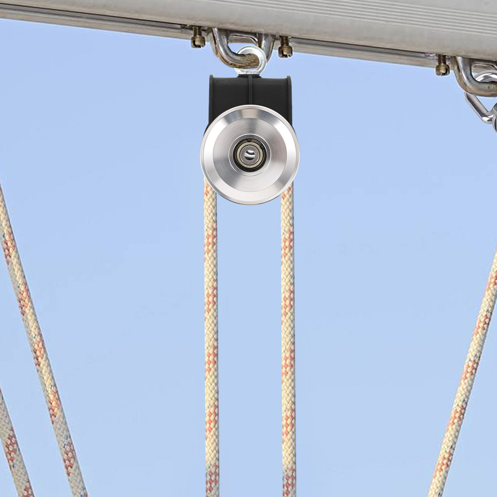 Home Gym Diy Pulley System - Roldana Universal de Alumínio Reforçado com