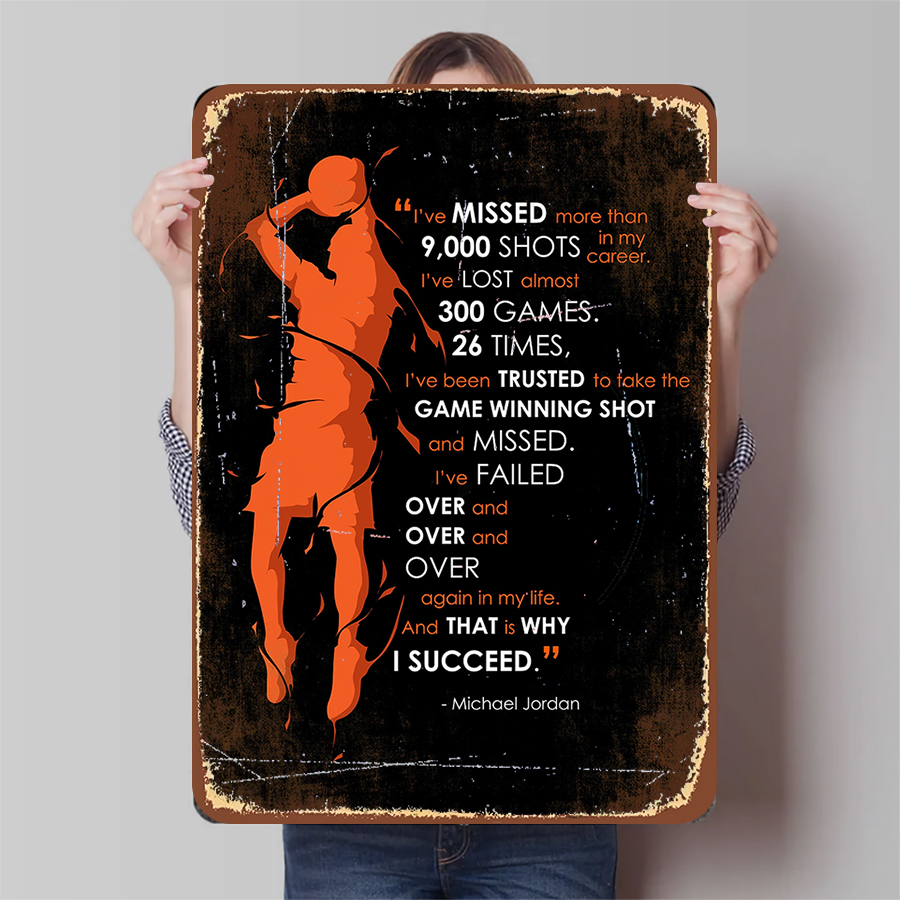 Home Gym Quotes - Michael Jordan Citação inspiradora Arte de