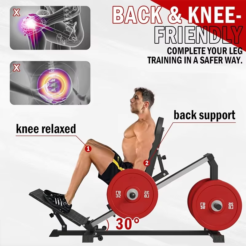 Home Gym Hip Thrust Machine - Máquina de exercícios 2 em 1