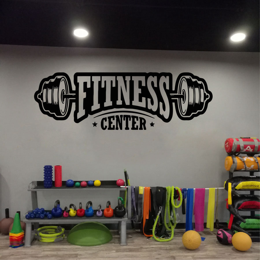 Home Gym Furniture - Ginásio decoração do vinil decalque da