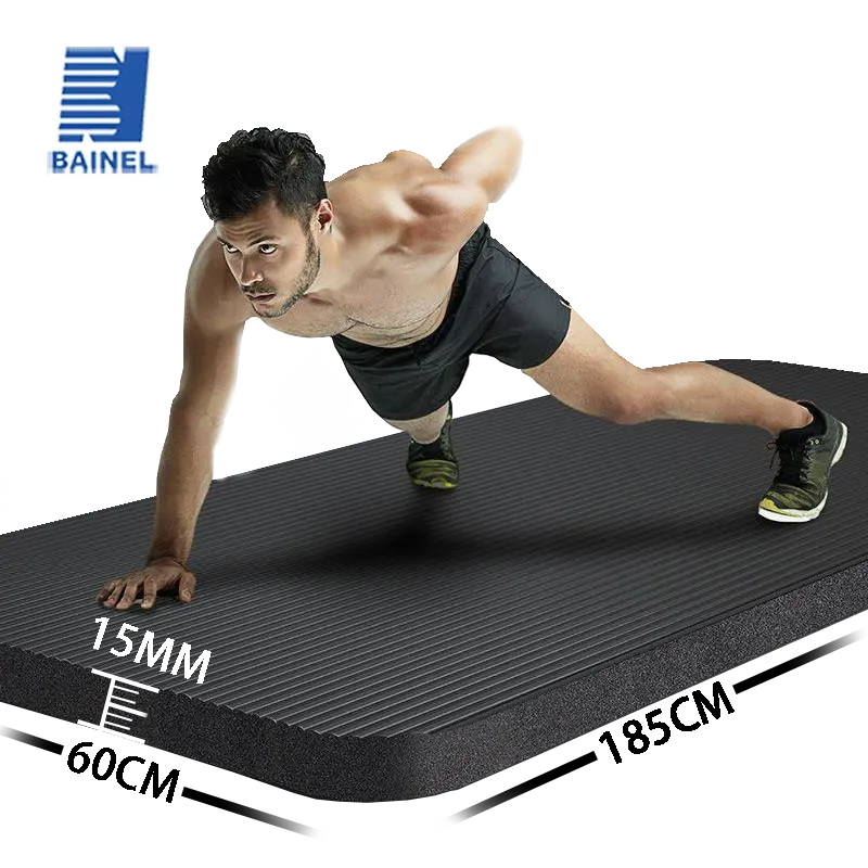Home Gym Furniture - Tapete de yoga antiderrapante extra grosso,