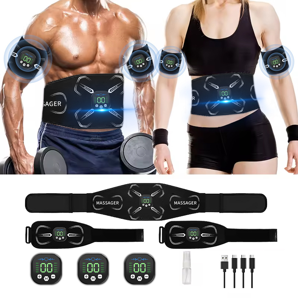 Home Gym Hyrox - Estimulador Muscular EMS, Treinador Abdominal, Tonificador