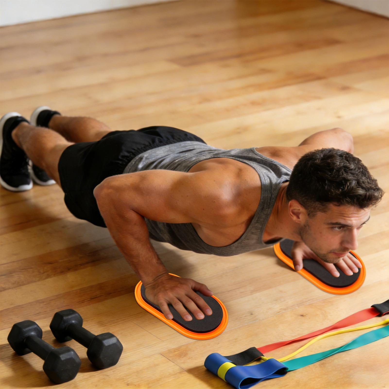 Home Gym Daily Routine - Deslizadores de Exercício em Forma Oval,
