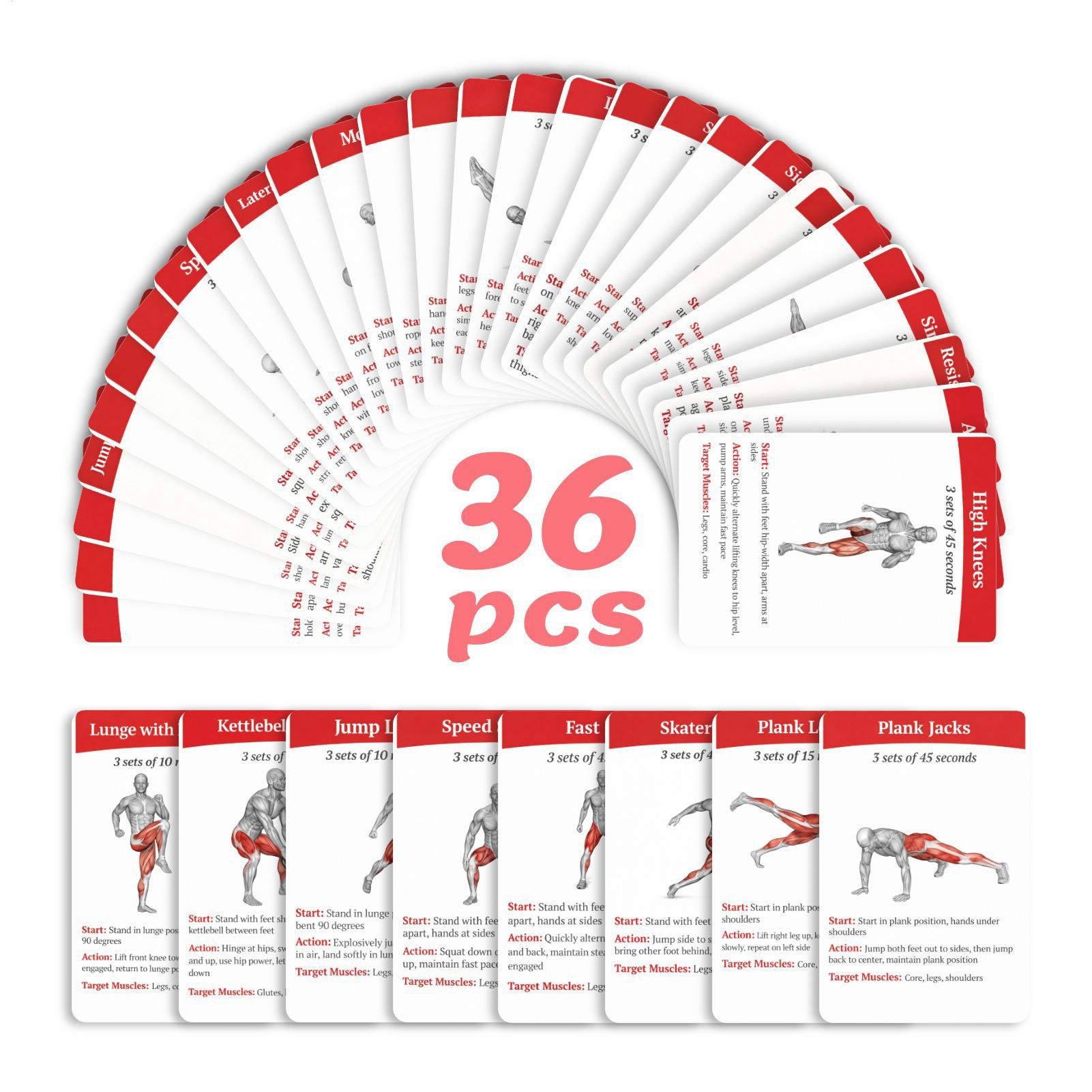Cartões de Exercício, Pacote c - Home Gym Furniture avaliação e preço