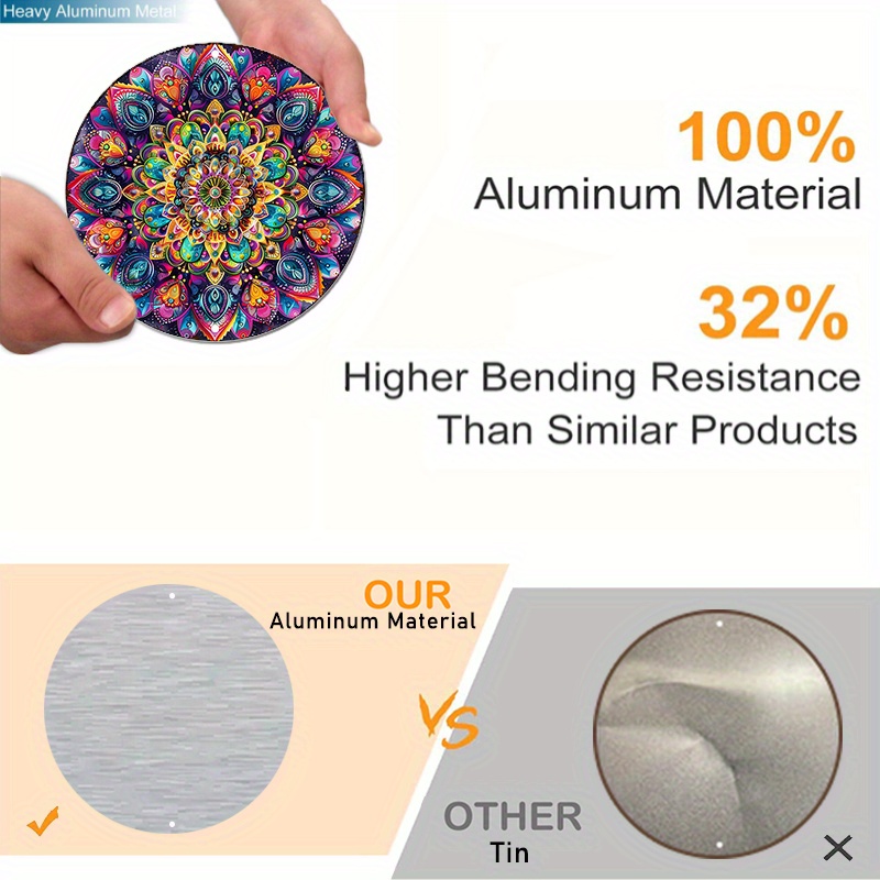 Placa de Metal Redonda 2D Plan - Home Gym Quotes avaliação e preço