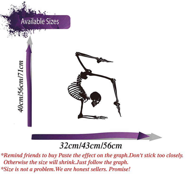 Modern Yoga Esqueleto Decalque - Home Gym Furniture avaliação e preço