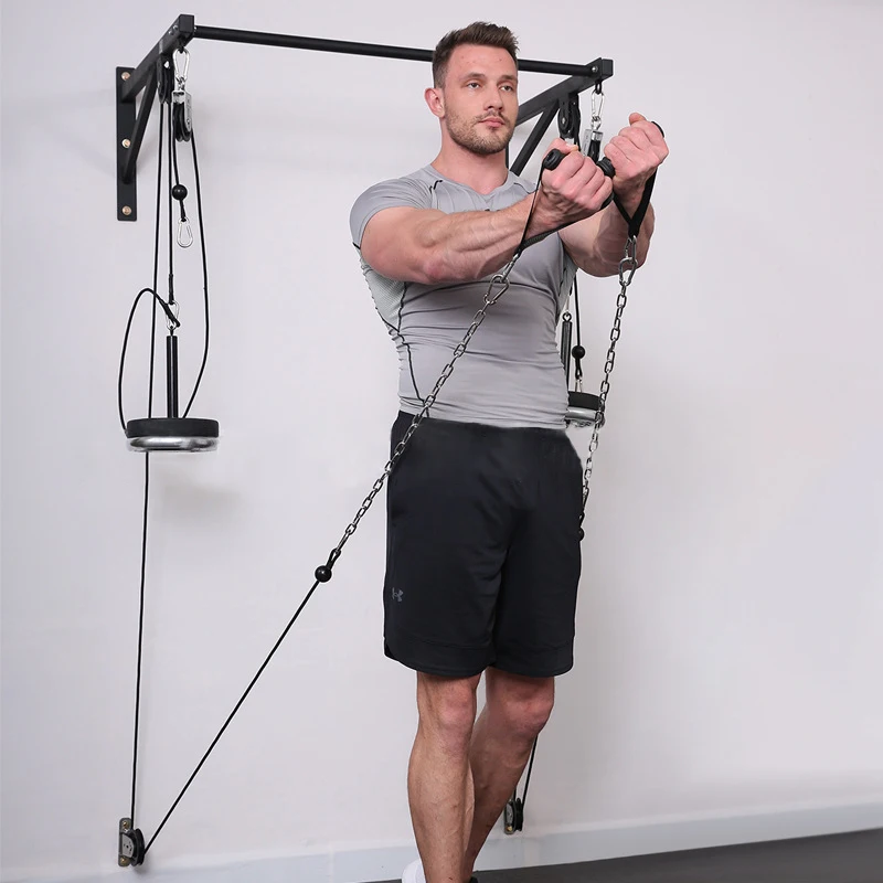 Fixado na parede diy fitness p - Home Gym Diy Pulley System avaliação e preço