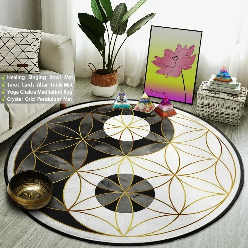 Yin yang taiji tapete redondo  - Home Gym Furniture avaliação e preço