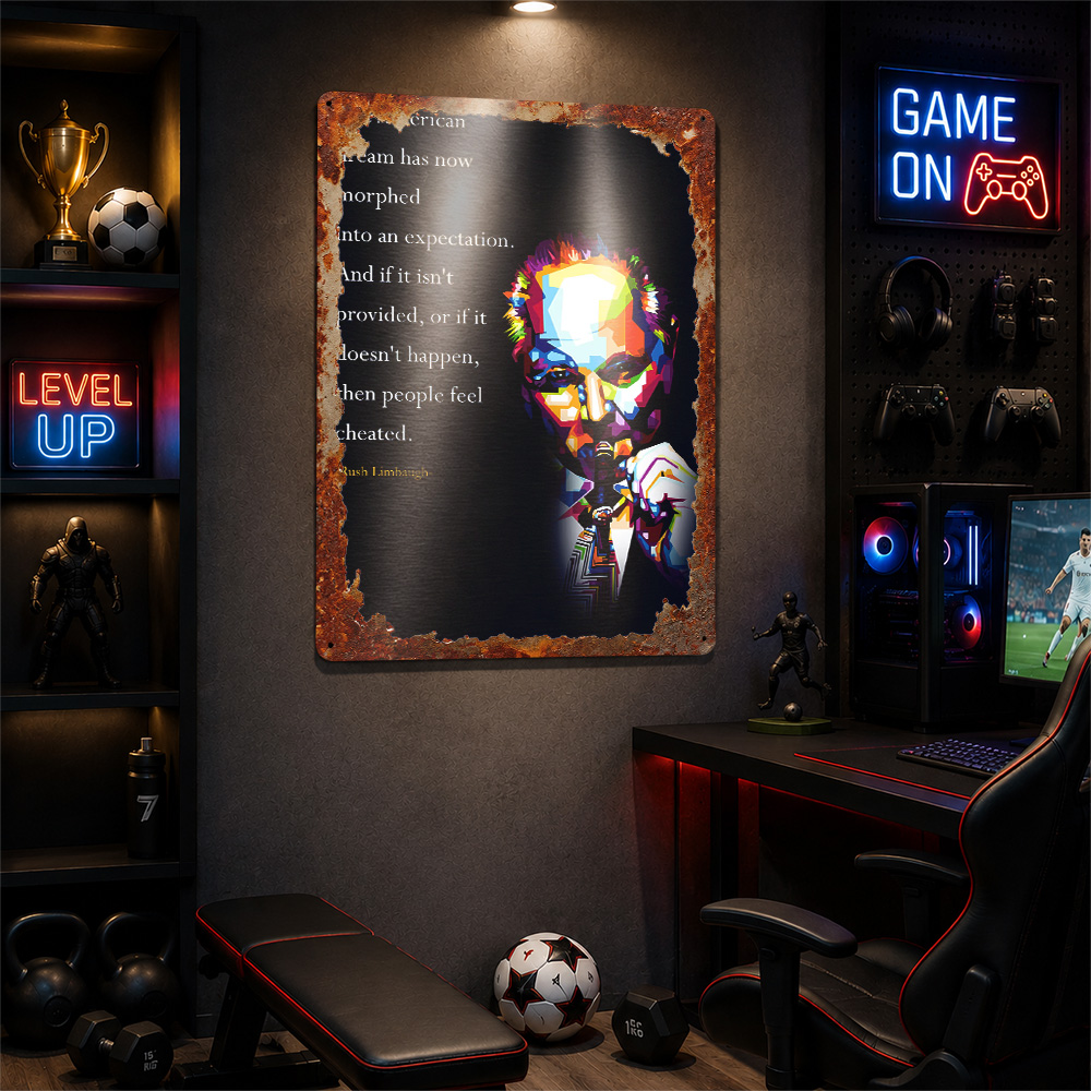 Placa de Metal Vintage Persona - Home Gym Quotes avaliação e preço
