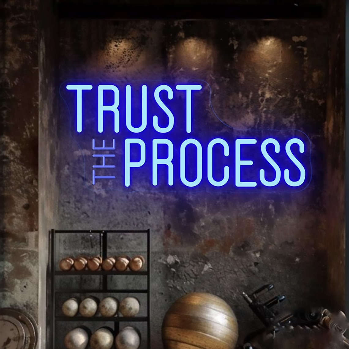 Letreiro Neon 'Confia no Proce - Home Gym Quotes avaliação e preço