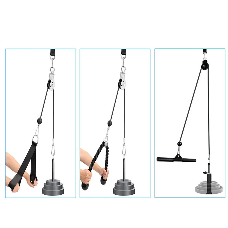 Sistema de polia de cabo de gi - Home Gym Diy Pulley System avaliação e preço