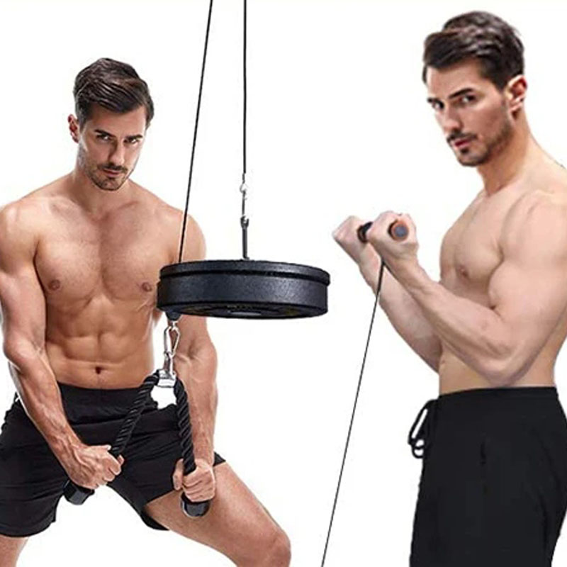 Sistema de polia de cabo de gi - Home Gym Diy Pulley System avaliação e preço