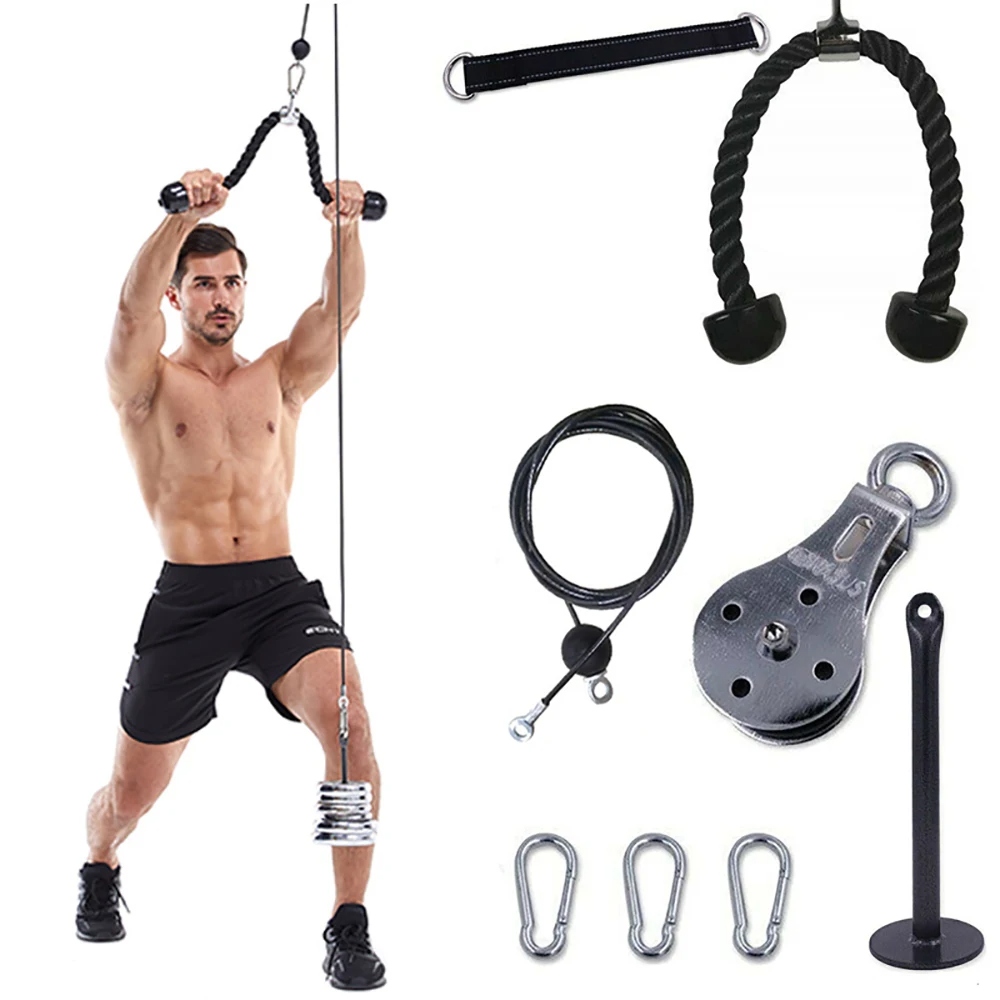 Sistema de polia de cabo de gi - Home Gym Diy Pulley System avaliação e preço