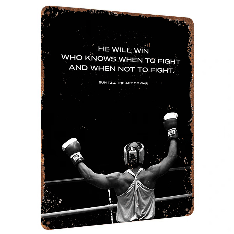 Sun tzu citação boxe temático  - Home Gym Quotes avaliação e preço