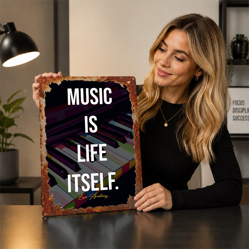 Placa de Metal Decorativa com  - Home Gym Quotes avaliação e preço