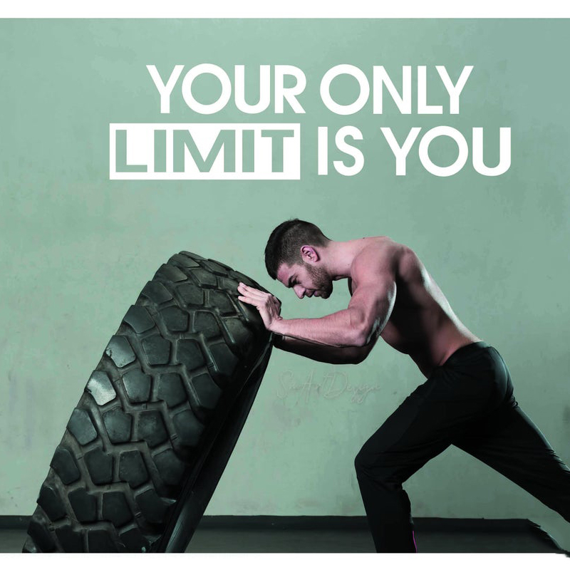 Seu único limite é você-adesiv - Home Gym Quotes avaliação e preço