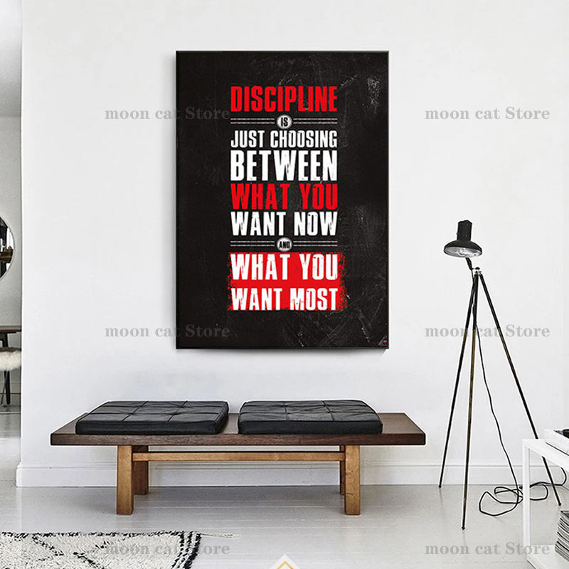 Fitness esportes poster halter - Home Gym Quotes avaliação e preço